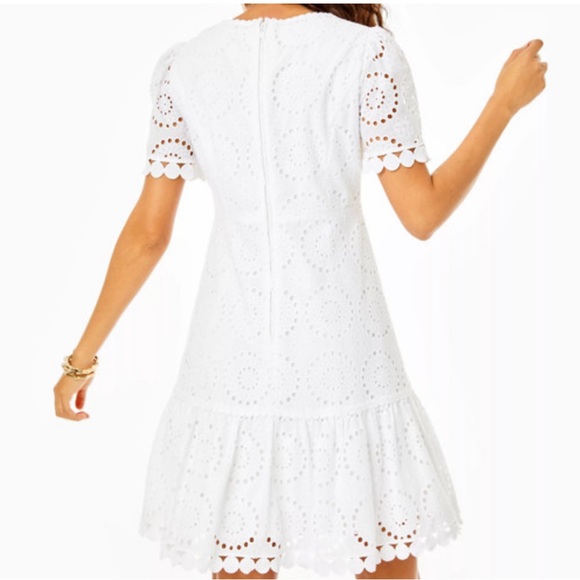NWT Lilly Pulitzer Maxina Minidress. White. Size 14 - Picture 2 of 7